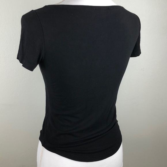 Comme Il Faut Short Sleeve Black Shirt Small - Picture 6 of 10